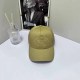 Khaki Street Simplicity Letter Embroidered Hat