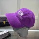 Purple Street Simplicity Letter Embroidered Hat