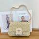 Khaki Street Letter Geometric Chains Bags