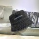 Black Casual Letter Embroidered Hat