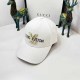 White Street Letter Embroidered Patchwork Hat