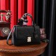 Black Elegant Letter Patchwork Bags