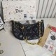 Black Street Letter Chains Zipper Bags
