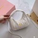 White Sweet Simplicity Letter Zipper Bags