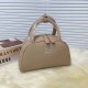 Khaki Simplicity Letter Zipper Bags