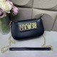 Black Simplicity Letter Chains Bags
