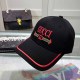 Black Street Simplicity Letter Embroidered Hat