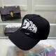 Black Street Simplicity Letter Patchwork Hat