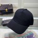 Black Casual Simplicity Letter Embroidered Hat