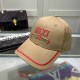 Khaki Street Simplicity Letter Embroidered Hat