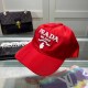 Red Street Letter Embroidered Hat