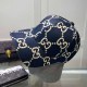 Navy Blue Street Letter Patchwork Hat