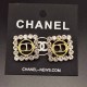 Gold Simplicity Letter Rhinestone Earrings