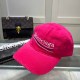 Rose Red Street Letter Embroidered Hat
