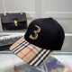 Black Street Striped Patchwork Hat
