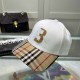 White Street Striped Patchwork Hat