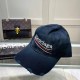 Navy Blue Street Letter Embroidered Hat