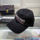 Black Street Letter Embroidered Hat
