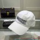 White Street Letter Embroidered Hat