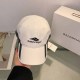 White Casual Street Letter Patchwork Hat