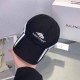 Black Casual Street Letter Patchwork Hat