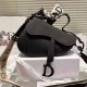 Pure Black Simplicity Solid Patchwork Letter Bags