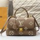 Khaki Street Celebrities Letter Patchwork Bags
