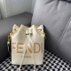 Cream White Casual Street Letter Draw String Bags