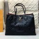 Black Elegant Simplicity Letter Patchwork Bags