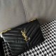 Black Gold Simplicity Letter Chains Bags