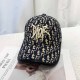 Navy Blue Casual Street Letter Embroidered Patchwork Hat