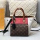Red Vintage Elegant Letter Patchwork Bags