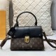 Black Coffee Elegant Letter Patchwork Bags