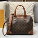 Brown Vintage Elegant Letter Patchwork Bags