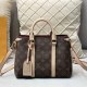 Light Khaki Vintage Elegant Letter Patchwork Bags
