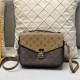 Khaki Street Vintage Letter Patchwork Bags