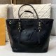 Black Casual Simplicity Letter Patchwork Bags