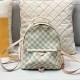 Cream White Street Daily Letter Zipper Bags