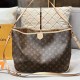 Khaki Vintage Elegant Letter Patchwork Bags
