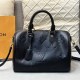 Black Casual Simplicity Letter Zipper Bags