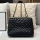 Black Casual Simplicity Letter Chains Bags