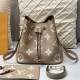 Khaki Street Vintage Letter Draw String Bags