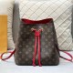 Red Street Vintage Letter Draw String Bags