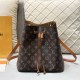Brown Street Vintage Letter Draw String Bags