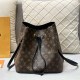 Black Street Vintage Letter Draw String Bags