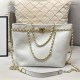 White Casual Simplicity Solid Chains Bags