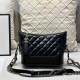 Pure Black Casual Simplicity Solid Chains Zipper Bags