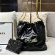 Black Casual Simplicity Letter Chains Bags