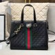 Black Casual Street Letter Patchwork Bags