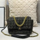 Black Celebrities Elegant Letter Chains Bags
